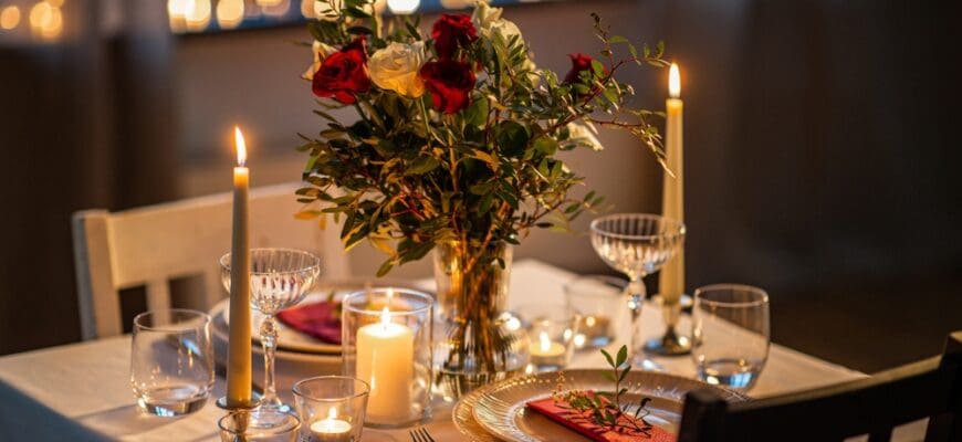 Holidays,,Romantic,Date,And,Celebration,Concept,-,Close,Up,Of